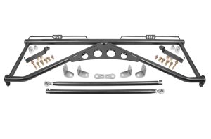 Ford Mustang Harness Bars - BMR Suspension - BMR HB760 - Black Hammertone - `15-`24